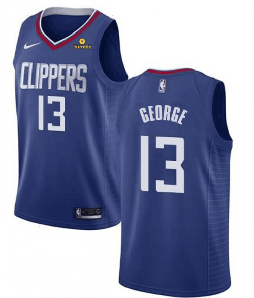 Men's Los Angeles Clippers #13 Paul George Blue NBA Stitched Jersey Men's Los Angeles Clippers #13 Paul George Blue NBA Stitched Jersey